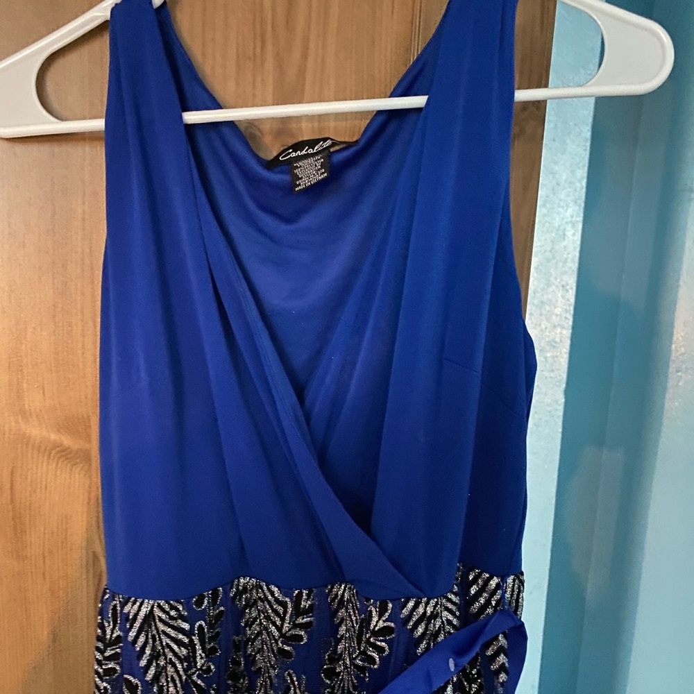 Royal blue long dress
